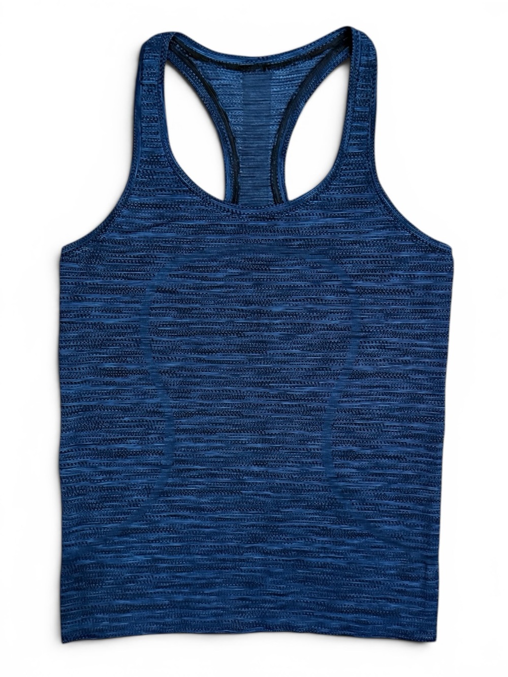 Lululemon Swiftly Tech Racerback Tank Top Blue Black Space Dye Size 8
